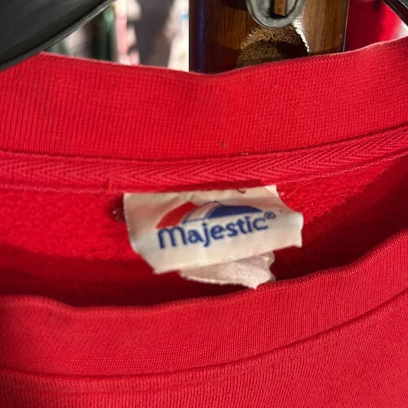 Majestic Red Nebraska Crewneck Sweater - Picture 3 of 3